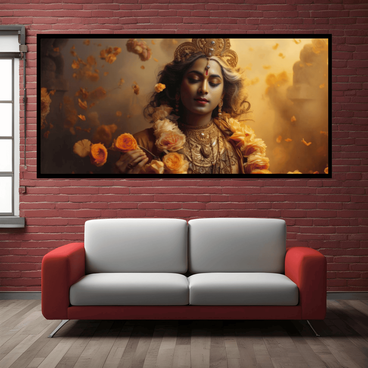 Peaceful Krishna Ji - Divine Lord Krishna Statue for Home Decor