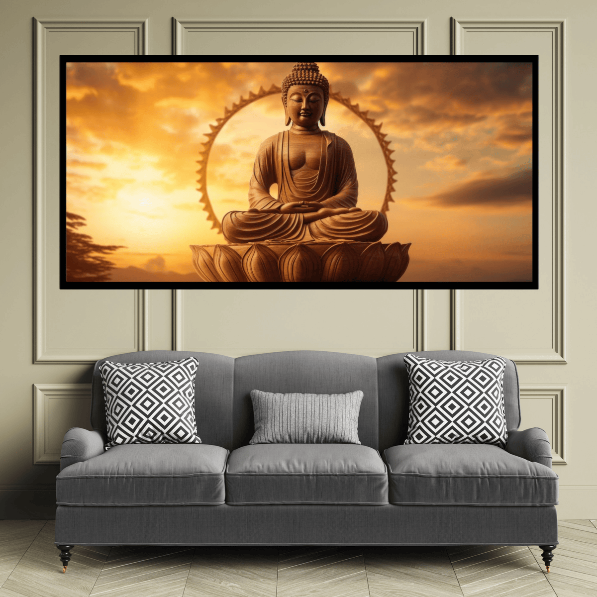 Lord Buddha: Wall Paintings by Creative Decor