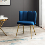 CreativeDecore Velvet marsillio   Accent Chair/dining chair/café chair/side chair  for  Living Room, dining room ,restaurant  Armchair  with Gold Legs.