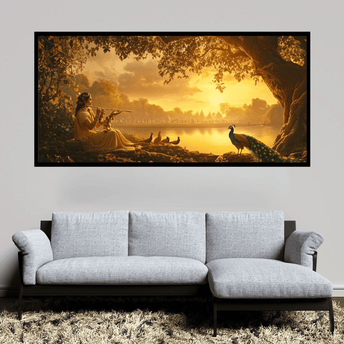 Radha with flute: Wall Paintings by Creative Decor