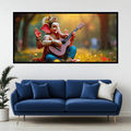 Four Arms Ganesh Ji Playing Guitar Statue - Unique Artistic Decor