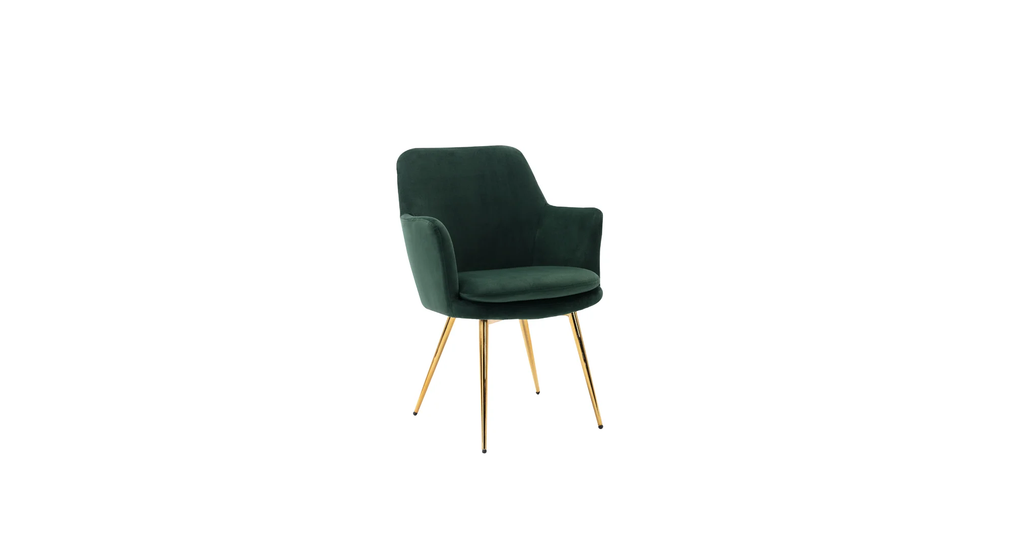 CreativeDecore Velvet Tonas   Accent Chair/dining chair/café chair  for  Living Room, dining room ,restaurant  Armchair  with Gold Legs.