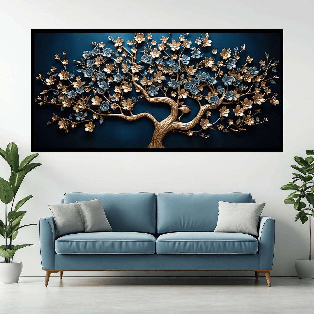Gold Ruby tree: Wall Paintings by Creative Decor
