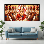"People Beating Dhol and Dancing for Ganesh Ji - Festive Celebration"