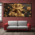 Divine Many-Hand Mata Rani Statue Sitting on Lion – Goddess Durga Idol for Worship.