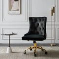 CreativeDecore Velvet Swen task chair /study chair /office chair   for  study  Room, office  , swivel Armchair  with Gold base