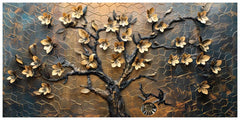 Tree With Golden Leaf: Wall Paintings by Creative Decor