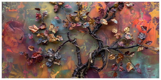 Tree With colorfull Leaf: Wall Paintings by Creative Decor