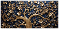 Tree with Gold touch: Wall Paintings by Creative Decor