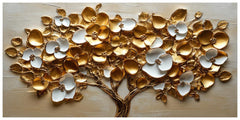 Tree with gold & Silver flower: Wall Paintings by Creative Decor