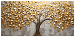 Gold Leaf tree: Wall Paintings by Creative Decor