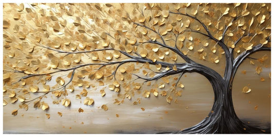 Gold Leaf tree vintage: Wall Paintings by Creative Decor