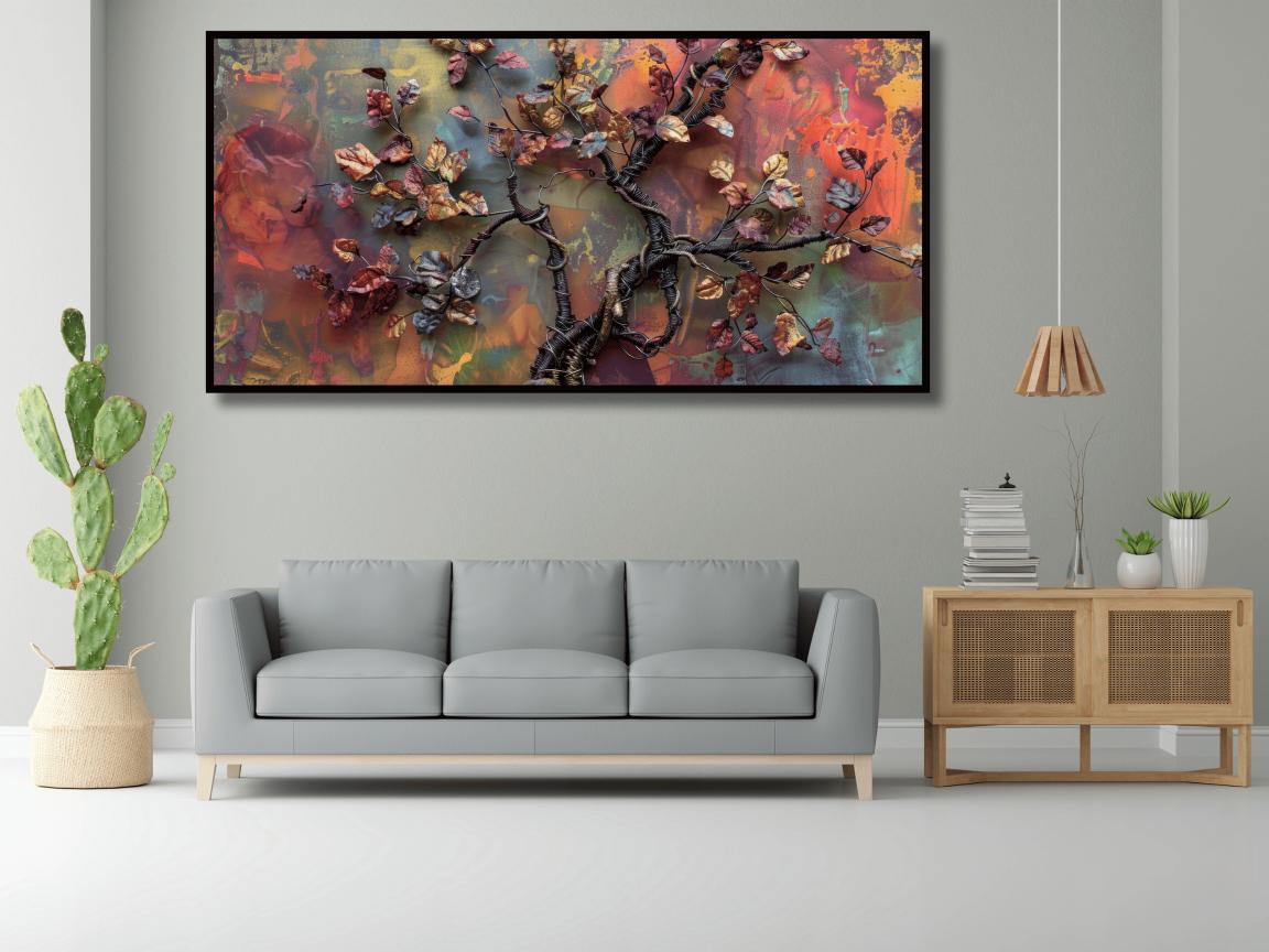 Tree With colorfull Leaf: Wall Paintings by Creative Decor