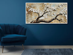 Tree with White Flower: Wall Paintings by Creative Decor