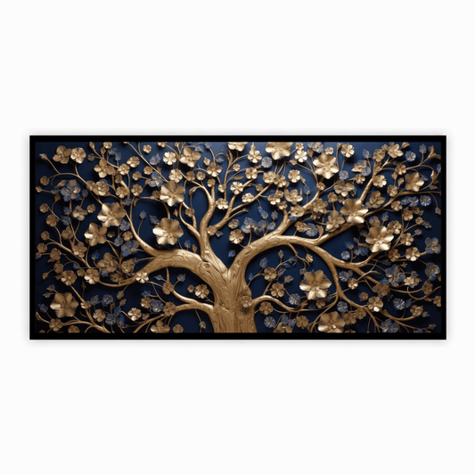 Tree with Gold touch: Wall Paintings by Creative Decor