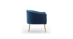 CreativeDecore Velvet Jella  Accent Chair/Lounge Chair for  Living Room, Bedroom, Armchair Sofa Chair with Gold Legs.