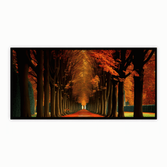 "Scenic Trees Alongside the Road - Natural Landscape Photography"