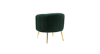 CreativeDecore Velvet Leiser Accent Chair/Lounge Chair for  Living Room, Bedroom, Armchair Sofa Chair with Gold Legs.