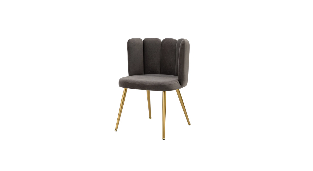 CreativeDecore Velvet marsillio   Accent Chair/dining chair/café chair/side chair   for  Living Room, dining room ,restaurant  Armchair  with Gold Legs.