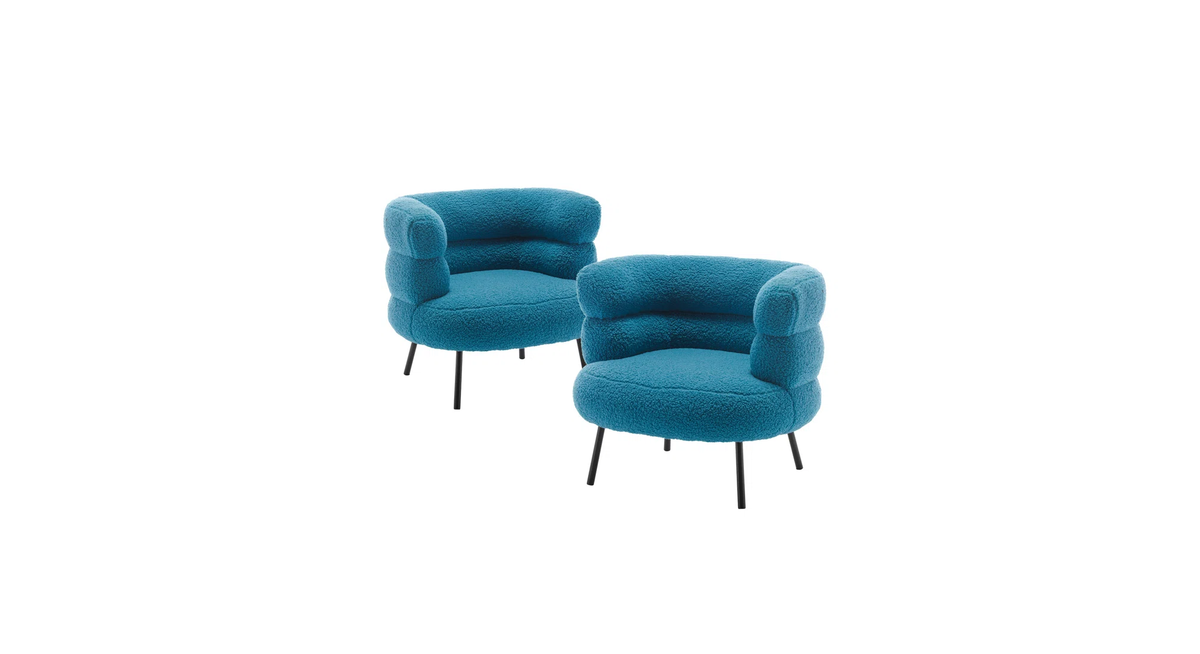 CreativeDecore Velvet CliveAccent Chair/Lounge Chair for  Living Room, Bedroom, Armchair Sofa Chair with natural finish Black  legs