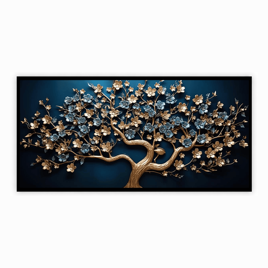 Gold Ruby tree: Wall Paintings by Creative Decor