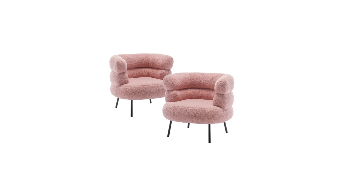 CreativeDecore Velvet CliveAccent Chair/Lounge Chair for  Living Room, Bedroom, Armchair Sofa Chair with natural finish Black  legs