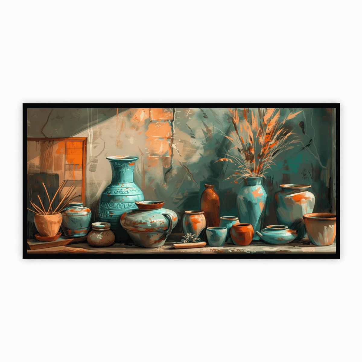 Abstract Figures in Motion: Wall Paintings by Creative Decor