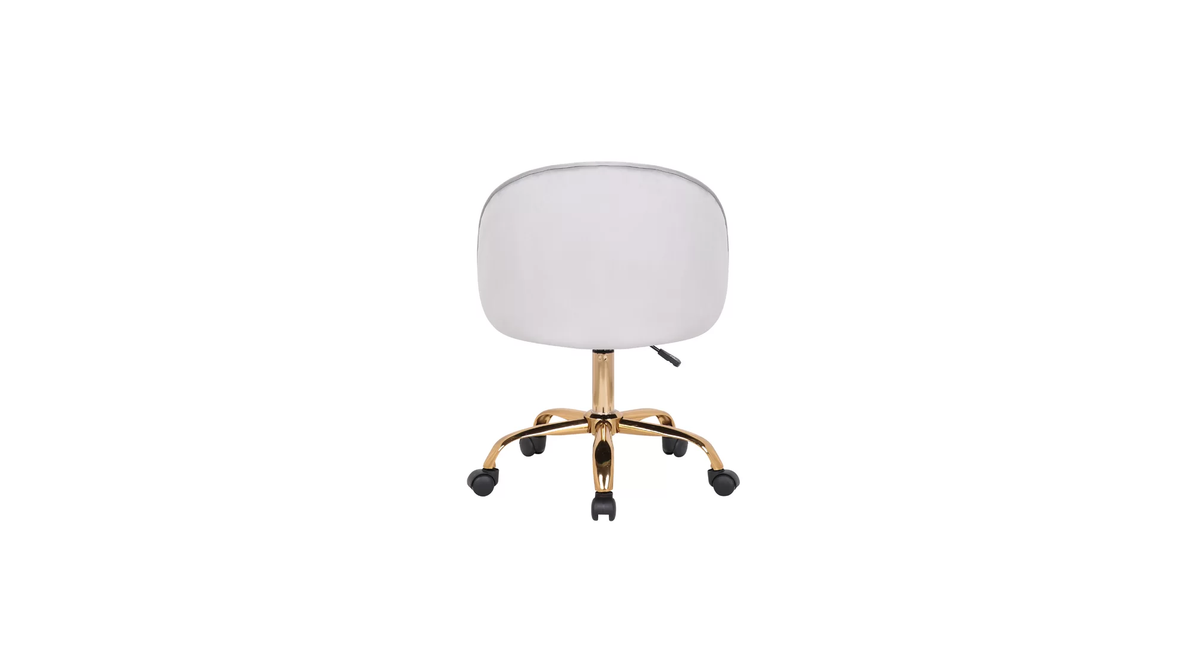 CreativeDecore Velvet Hindmen  task chair /study chair /office chair   for  study  Room, office  , swivel Armchair  with Gold base