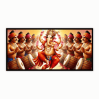 "People Beating Dhol and Dancing for Ganesh Ji - Festive Celebration"