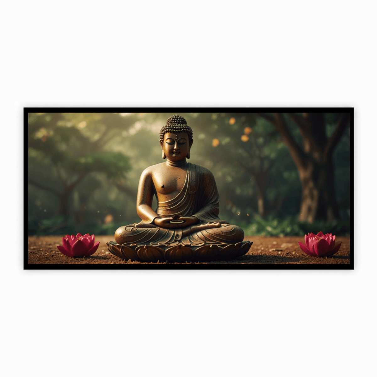 Buddha Ji Sitting on Flower Statue