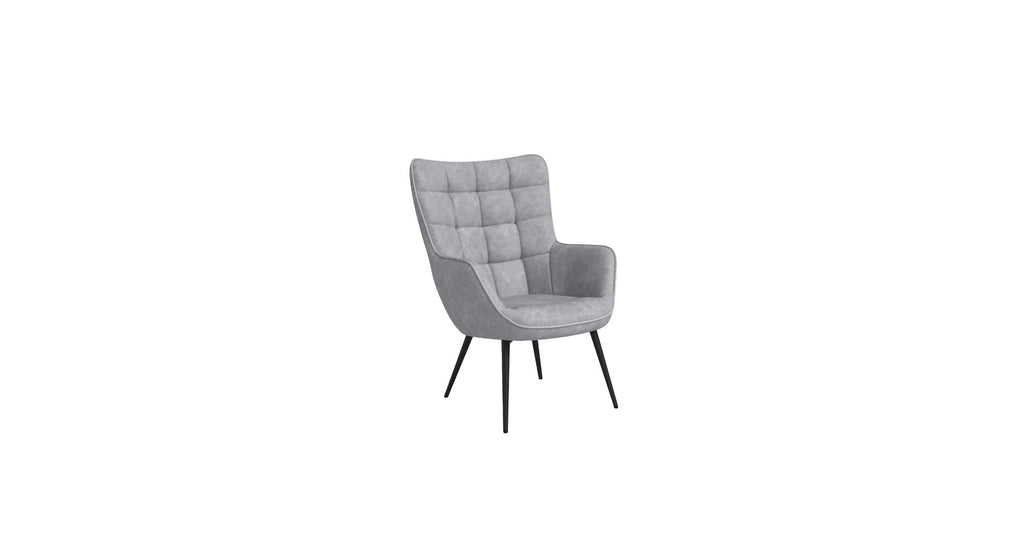 CreativeDecore Velvet Lapis  Accent Chair/Lounge Chair for  Living Room, Bedroom, Armchair Sofa Chair with black  Legs.