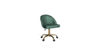 CreativeDecore Velvet Hindmen  task chair /study chair /office chair   for  study  Room, office  , swivel Armchair  with Gold base