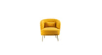 CreativeDecore Velvet Cititum Accent Chair/Lounge Chair for  Living Room, Bedroom, Armchair Sofa Chair with natural finish golden legs