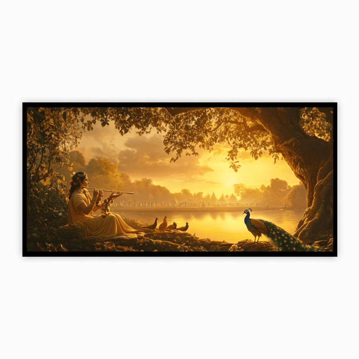 Radha with flute: Wall Paintings by Creative Decor