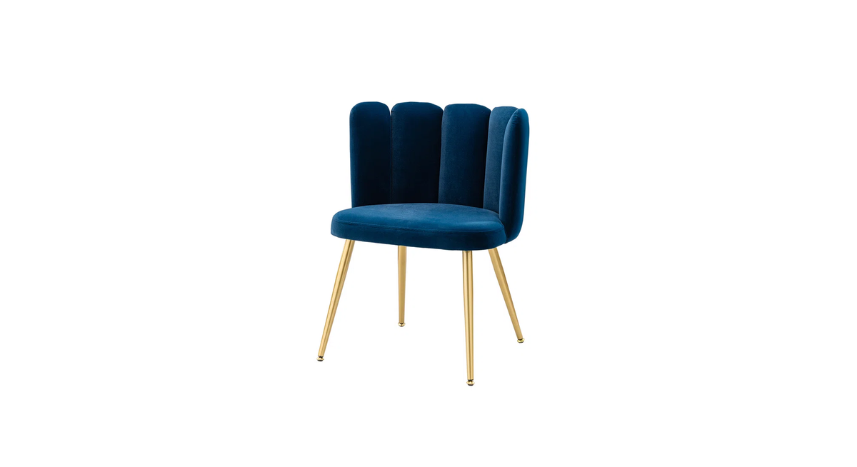 CreativeDecore Velvet marsillio   Accent Chair/dining chair/café chair/side chair  for  Living Room, dining room ,restaurant  Armchair  with Gold Legs.