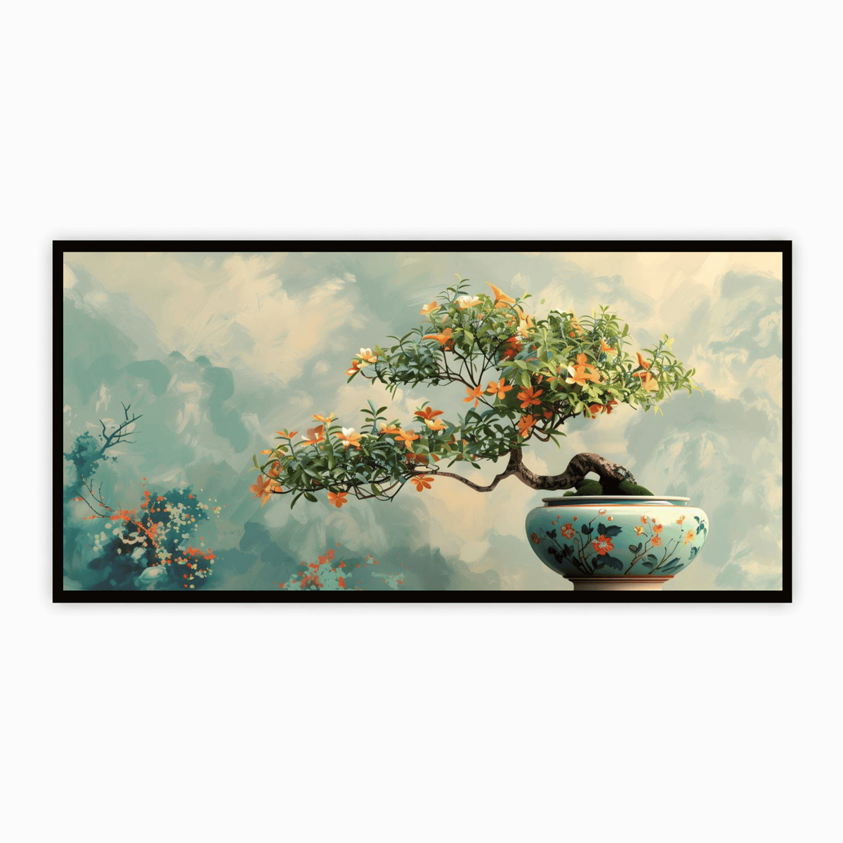 Abstract Figures With Tree: Wall Paintings by Creative Decor