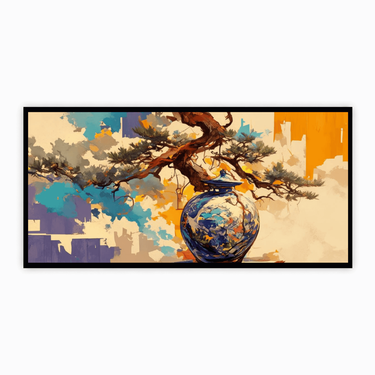 Abstract Figures in Motion: Wall Paintings by Creative Decor