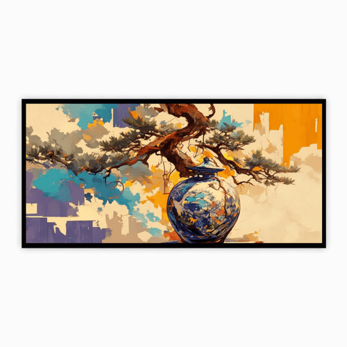 Abstract Figures in Motion: Wall Paintings by Creative Decor