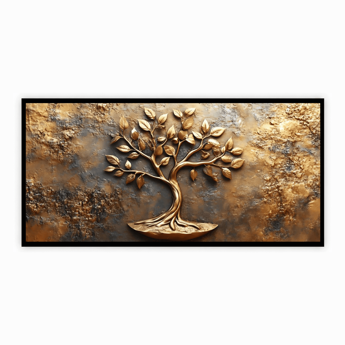 Old Vintage Gold Tree for Wealth: Wall Paintings by Creative Decor