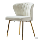 CreativeDecore Velvet Chimene   Accent Chair/dining chair/café chair  for  Living Room, dining room ,restaurant  Armchair  with Gold Legs.