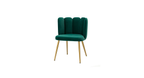 CreativeDecore Velvet marsillio   Accent Chair/dining chair/café chair/side chair   for  Living Room, dining room ,restaurant  Armchair  with Gold Legs.