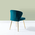 CreativeDecore Velvet Chimene   Accent Chair/dining chair/café chair  for  Living Room, dining room ,restaurant  Armchair  with Gold Legs.