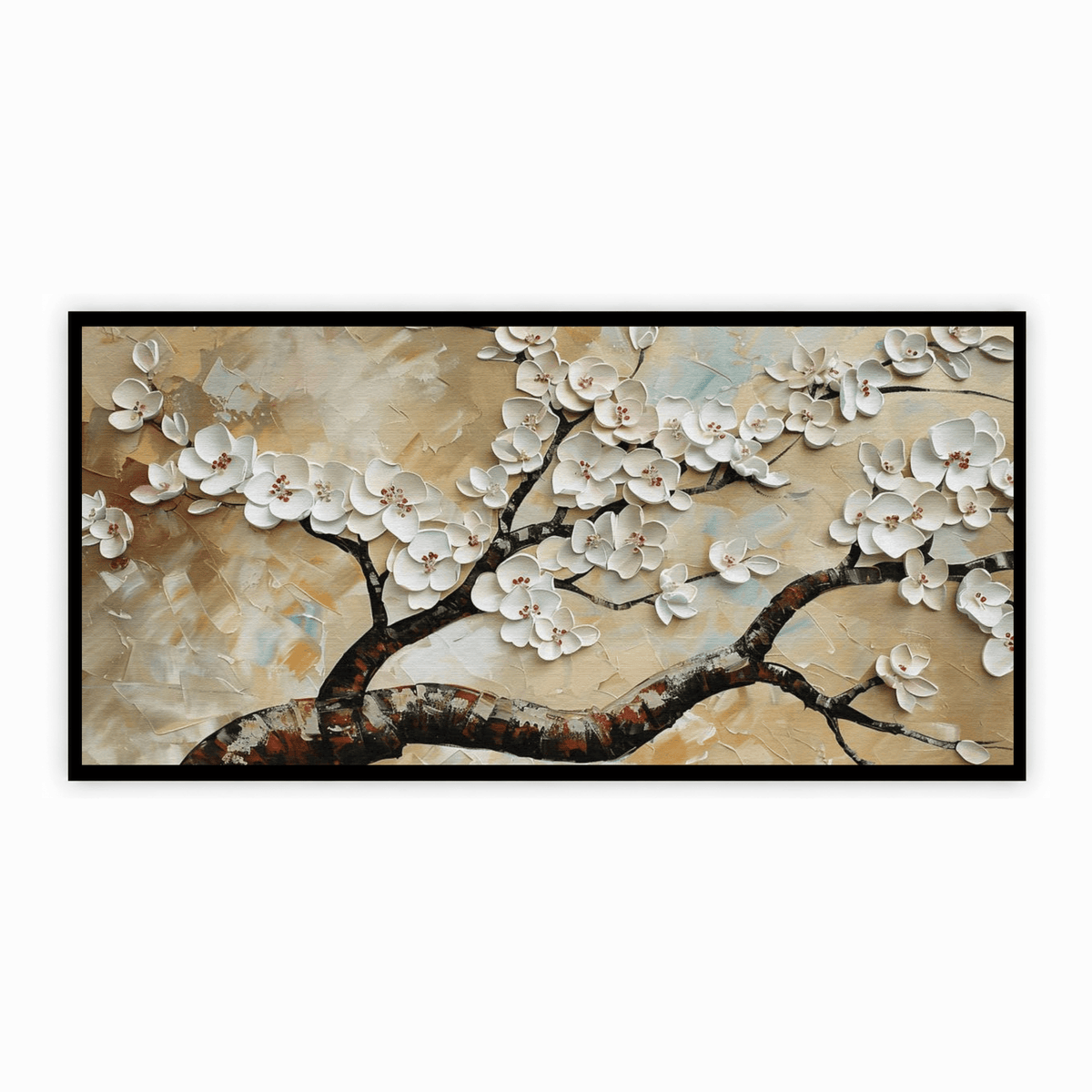 Tree with White Flower: Wall Paintings by Creative Decor