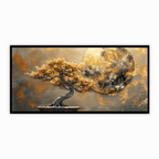 Golden tree with Abstract design: Wall Paintings by Creative Decor