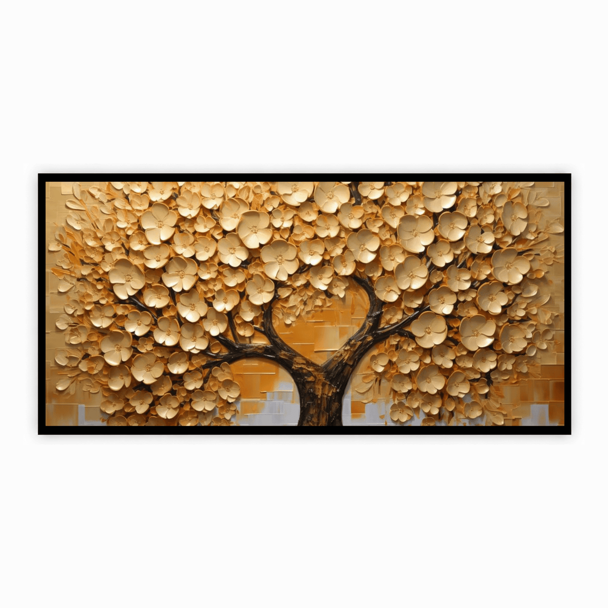 Old Gold Vintage Tree: Wall Paintings by Creative Decor