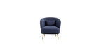 CreativeDecore Velvet Cititum Accent Chair/Lounge Chair for  Living Room, Bedroom, Armchair Sofa Chair with natural finish golden legs