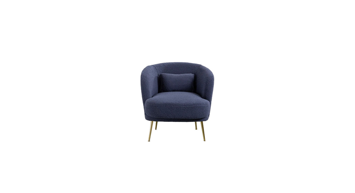 CreativeDecore Velvet Cititum Accent Chair/Lounge Chair for  Living Room, Bedroom, Armchair Sofa Chair with natural finish golden legs
