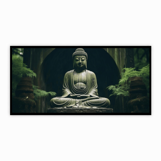 Buddha Ji in Jungle Figurine - Peaceful Meditation Statue