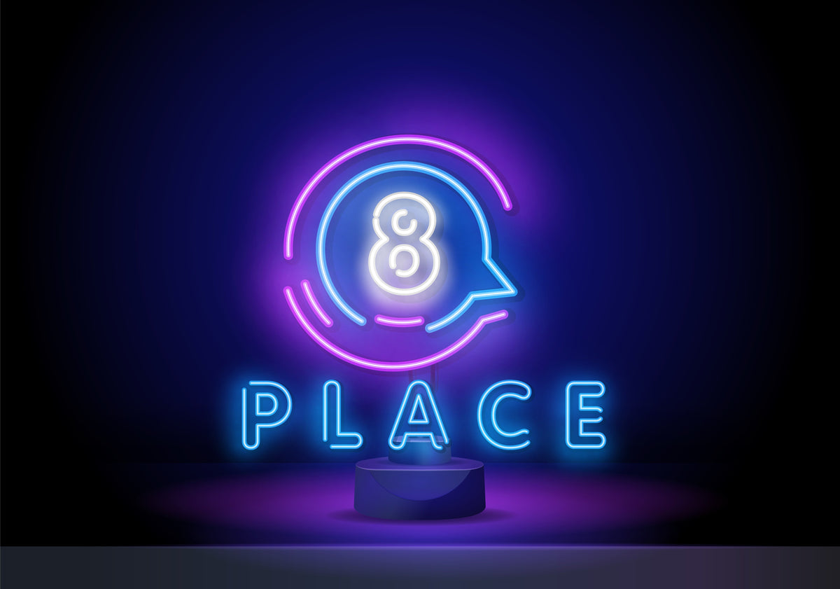 Custom Neon Lights - "PALCE with 8" Design