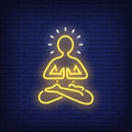 "Neon Light Meditation - Relaxing LED Lamp for Calm and Stress Relief"